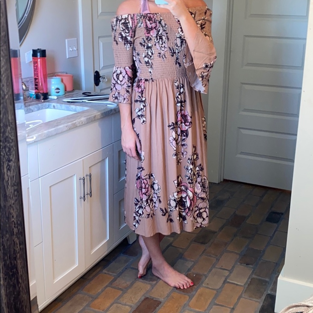 off the shoulder dress